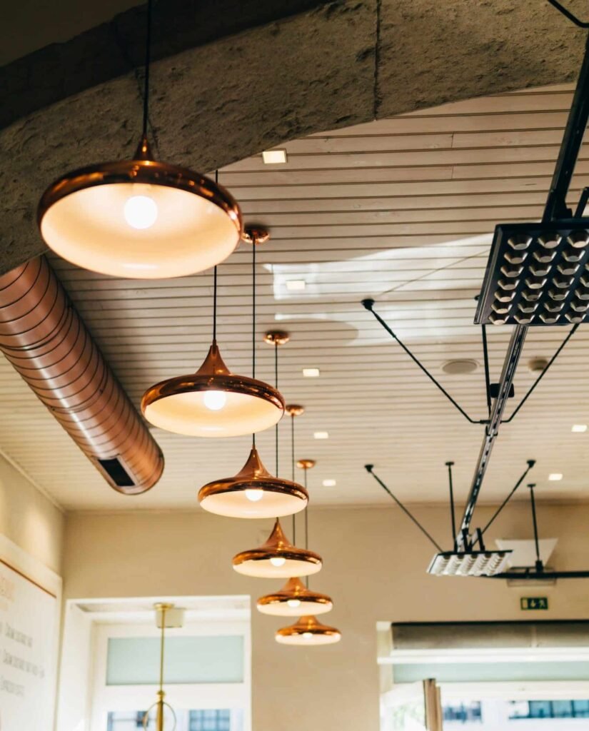 Zachte koperen verlichting