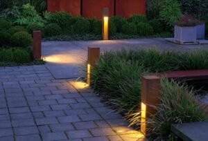 Oprit terras verlichting