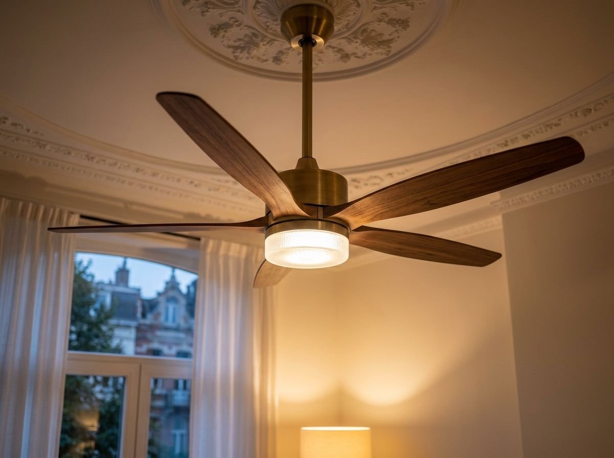 ventilateur plafond lumière appartement